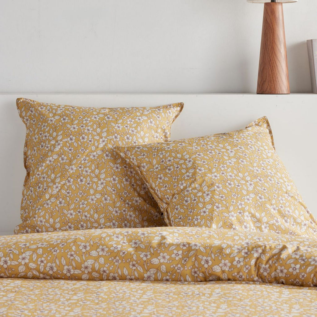 Sunshine - Parure De Lit Hc1 Motif 20.18 - Ocre
