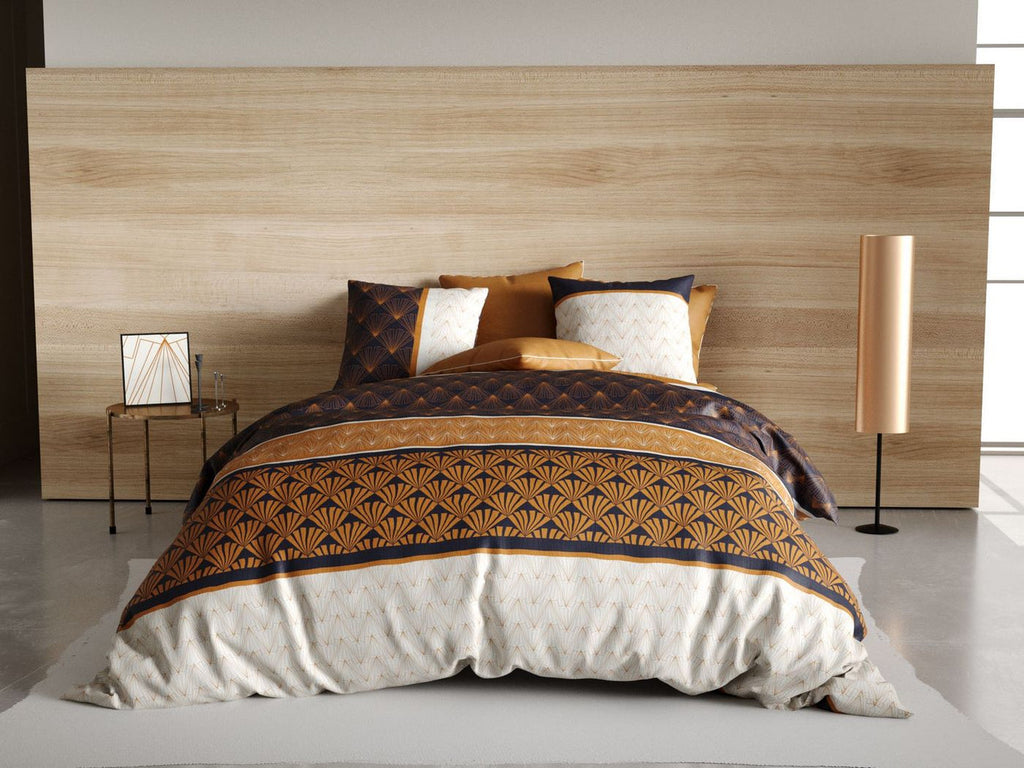 Parure De Couette 3Pcs 100%Coton 57 Fils/Cm2 - Toffee