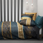 Parure Housse De Couette 3Pcs 100% Coton 57Fils - Qobe