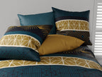Parure Housse De Couette 3Pcs 100% Coton 57Fils - Qobe