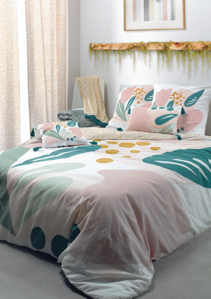 Parure De Lit - 3 Pièces - 100% Coton 47 Fils - Alma Multicolore