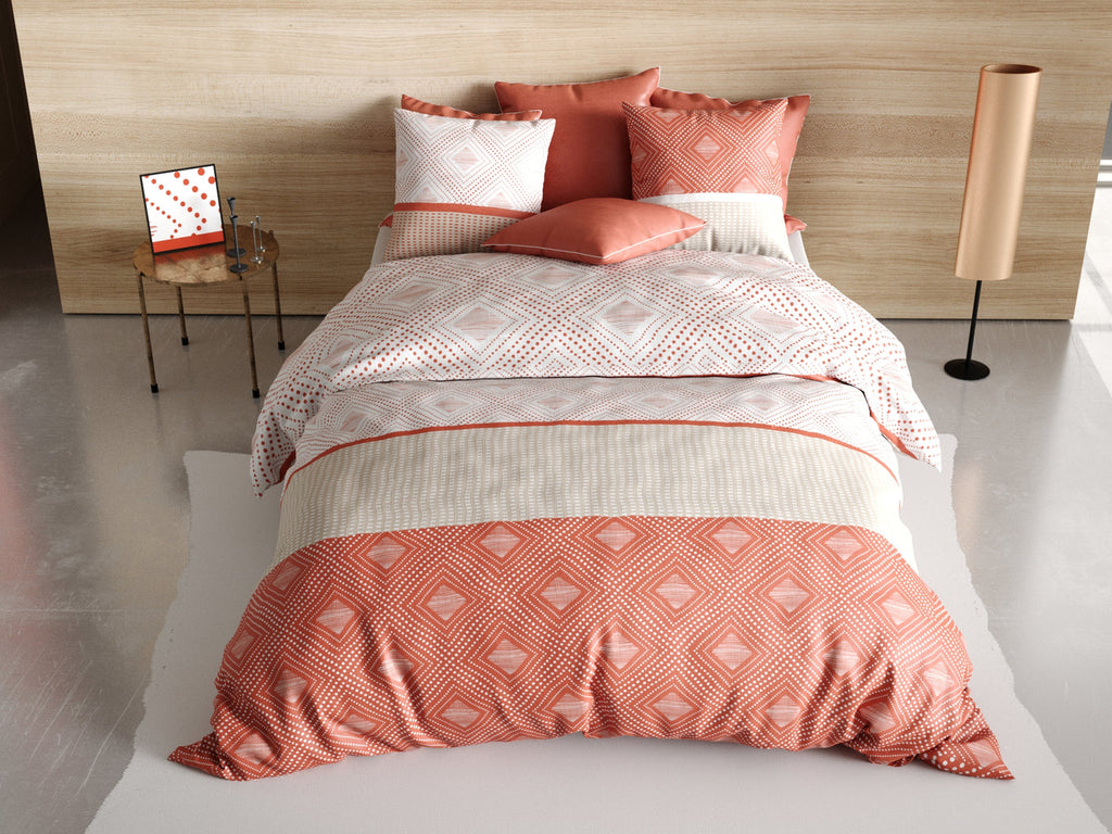 Parure De Lit - 3 Pièces - 100% Coton 57 Fils - Kayle
