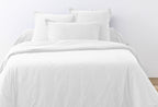 Parure De Lit - 2 Pièces - 100% Coton 57 Fils - Blanc