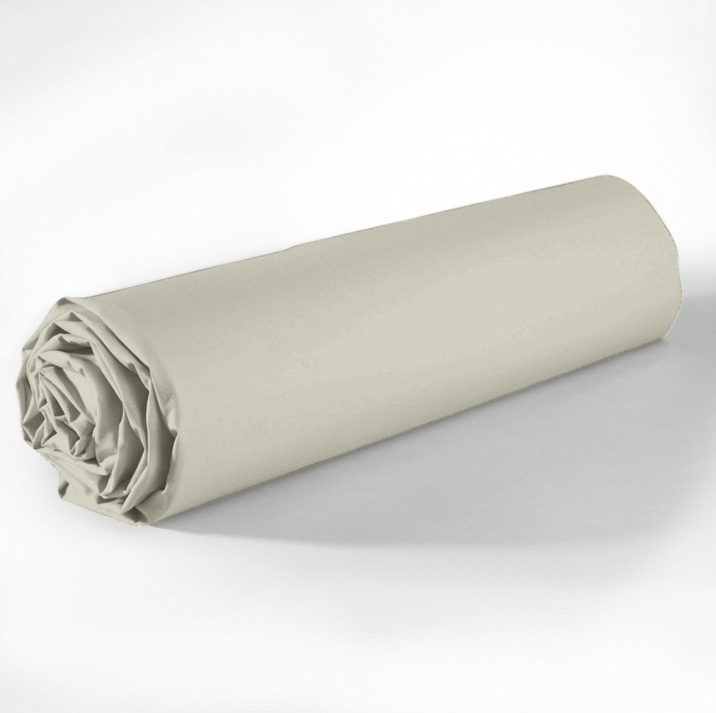 Drap Housse - 100% Coton 57 Fils - Grège