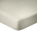 Drap Housse - 100% Coton 57 Fils - Grège
