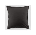 Lot De 2 Taies D'Oreiller - 100% Coton 57 Fils - Gris Foncé
