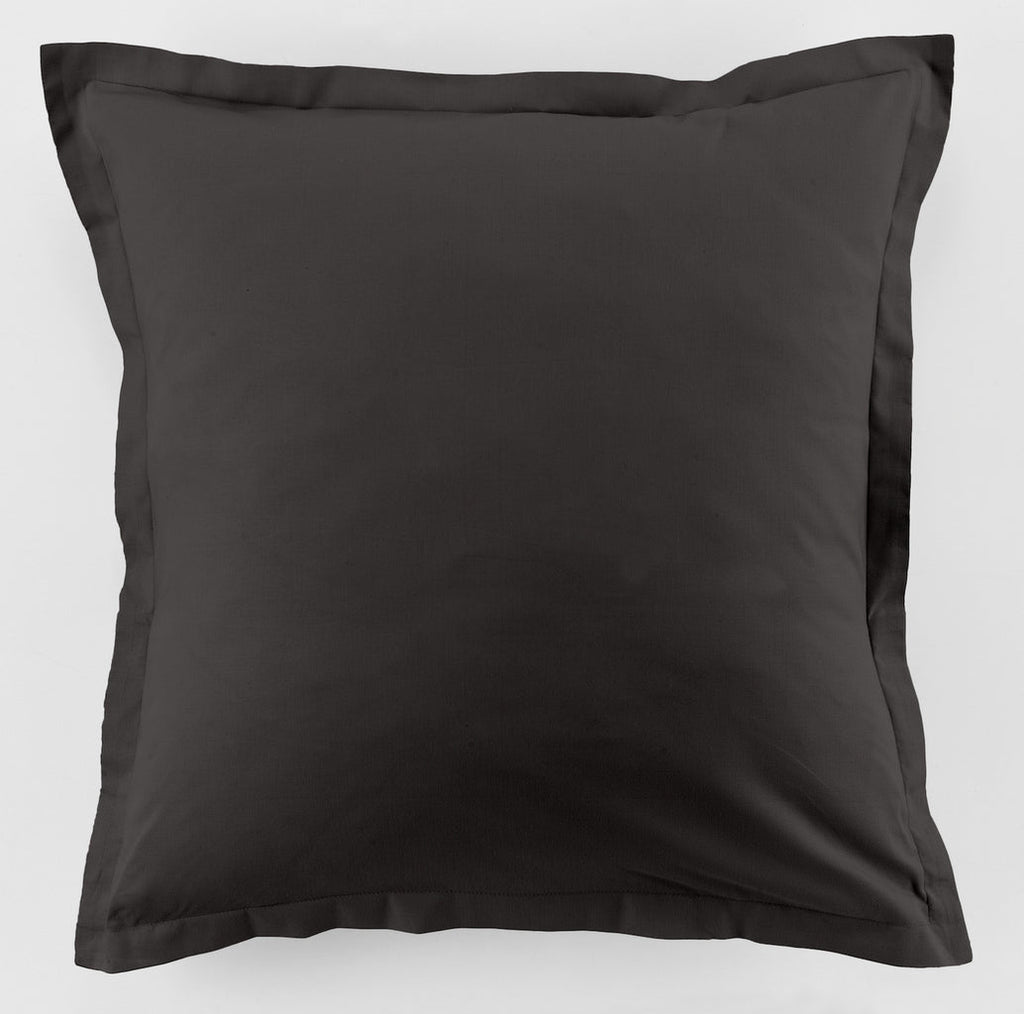 Parure De Lit - 2 Pièces - 100% Coton 57 Fils - Gris Foncé
