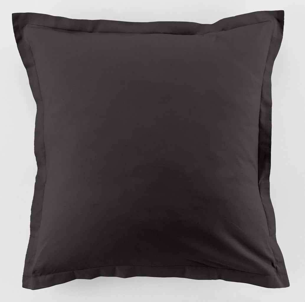 Parure De Lit - 2 Pièces - 100% Coton 57 Fils - Gris Foncé