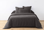 Parure De Lit (Hc + To) - 100% Coton 57 Fils - Gris Foncé