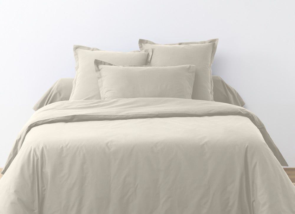 Parure De Lit (Hc + To) - 100% Coton 57 Fils - Ivoire