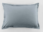Lot De 2 Taies D'Oreiller - 100% Coton 57 Fils - Blue Polaire