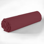 Drap Housse - 100% Coton 57 Fils - Cerise