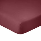 Drap Housse - 100% Coton 57 Fils - Cerise