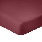 Drap Housse - 100% Coton 57 Fils - Cerise