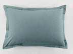 Lot De 2 Taies D'Oreiller - 100% Coton 57 Fils - Bleu Canard