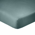 Drap Housse - 100% Coton 57 Fils - Bleu Canard
