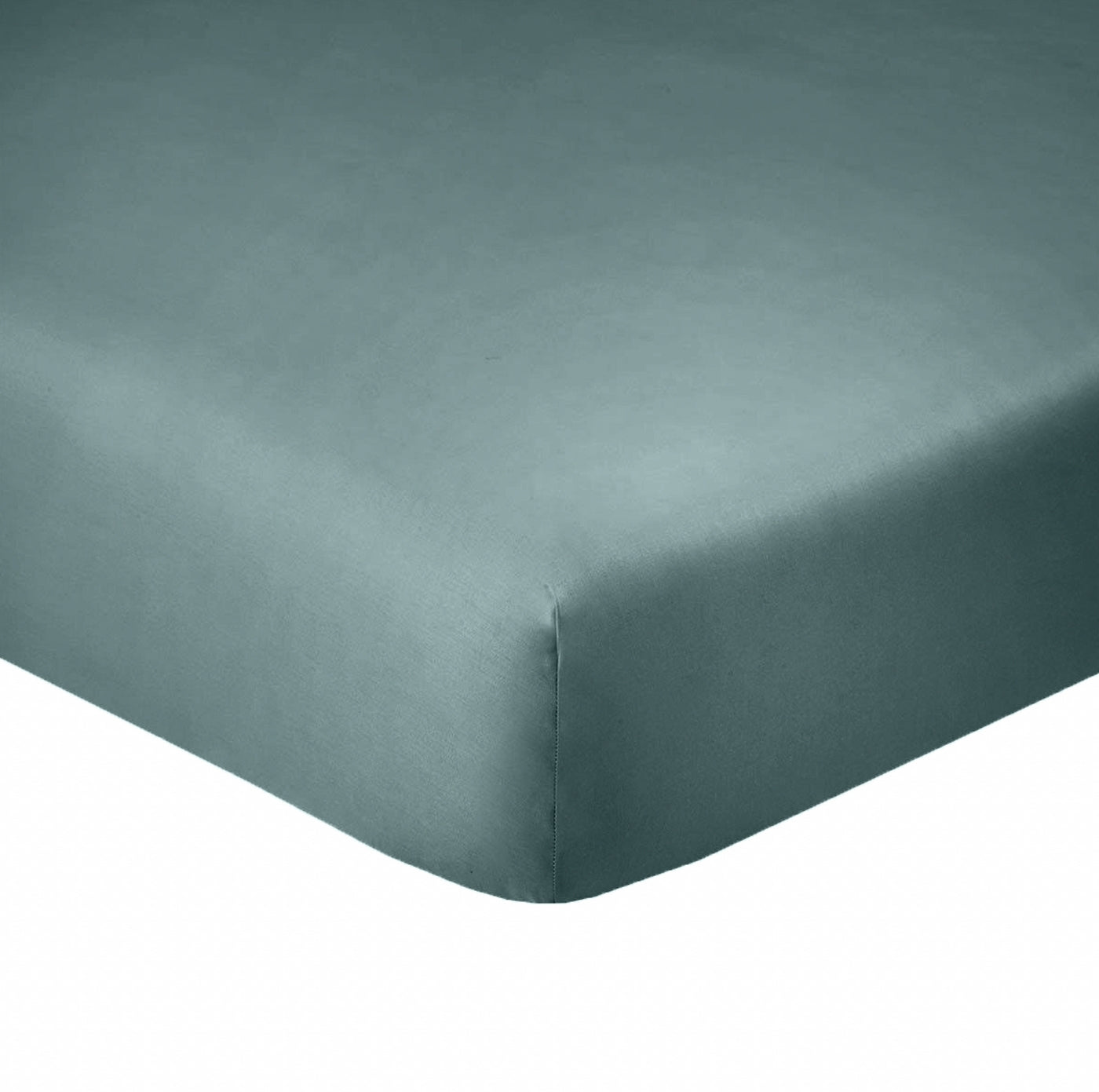 Drap Housse - 100% Coton 57 Fils - Bleu Canard
