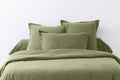 Lot De 2 Taies D'Oreiller - 100% Coton 57 Fils - Vert Verveine
