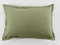 Lot De 2 Taies D'Oreiller - 100% Coton 57 Fils - Vert Verveine