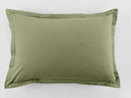 Lot De 2 Taies D'Oreiller - 100% Coton 57 Fils - Vert Verveine