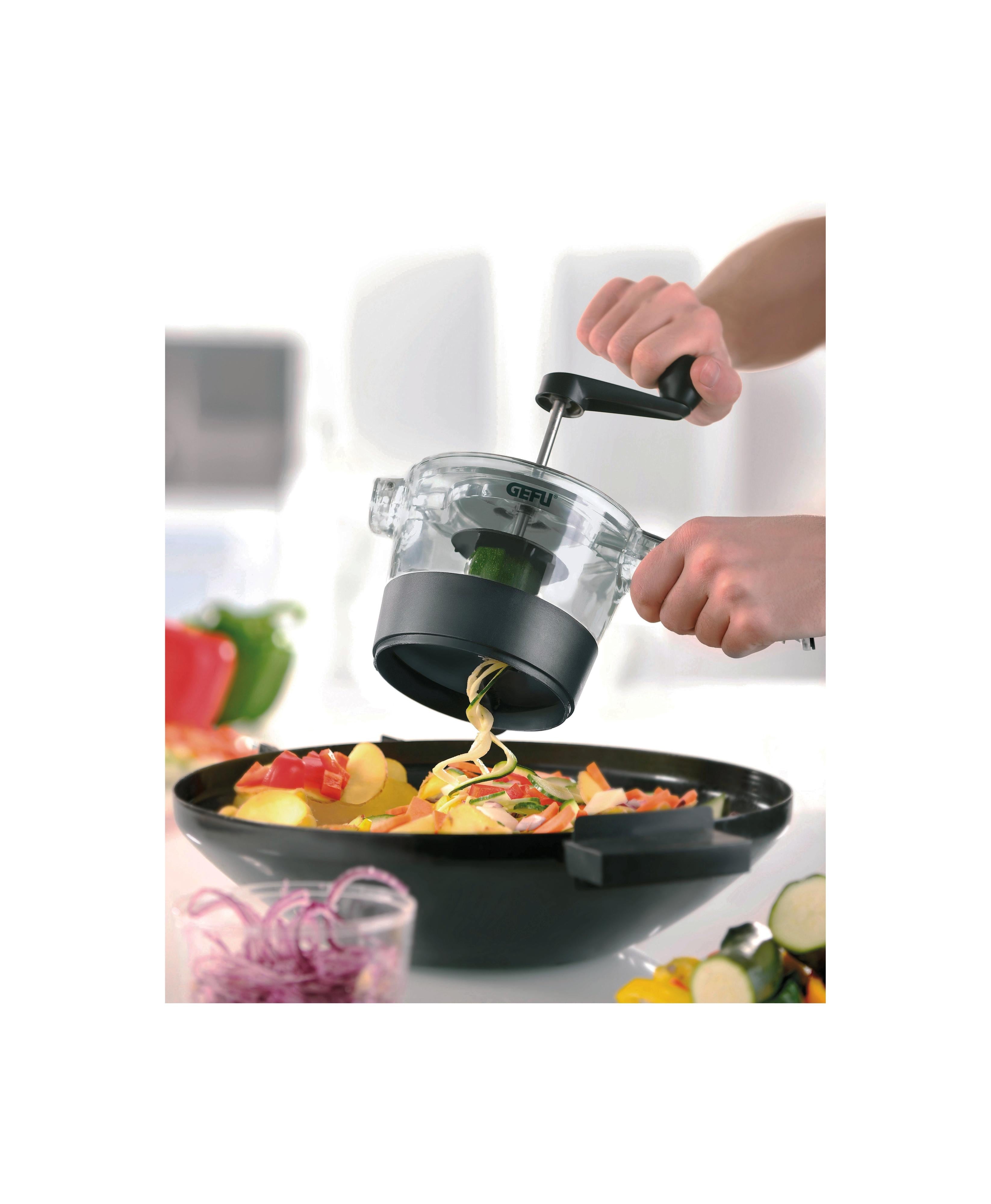 Spiralfix® - Coupe-Légumes - Noir/Argent