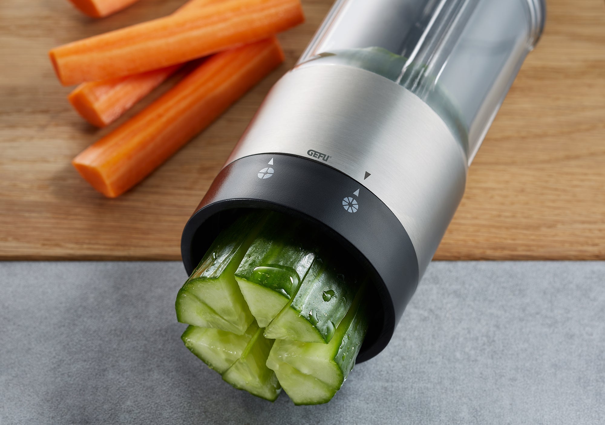 Flexicut - Coupe Légumes Et Fruits - Noir/Argent