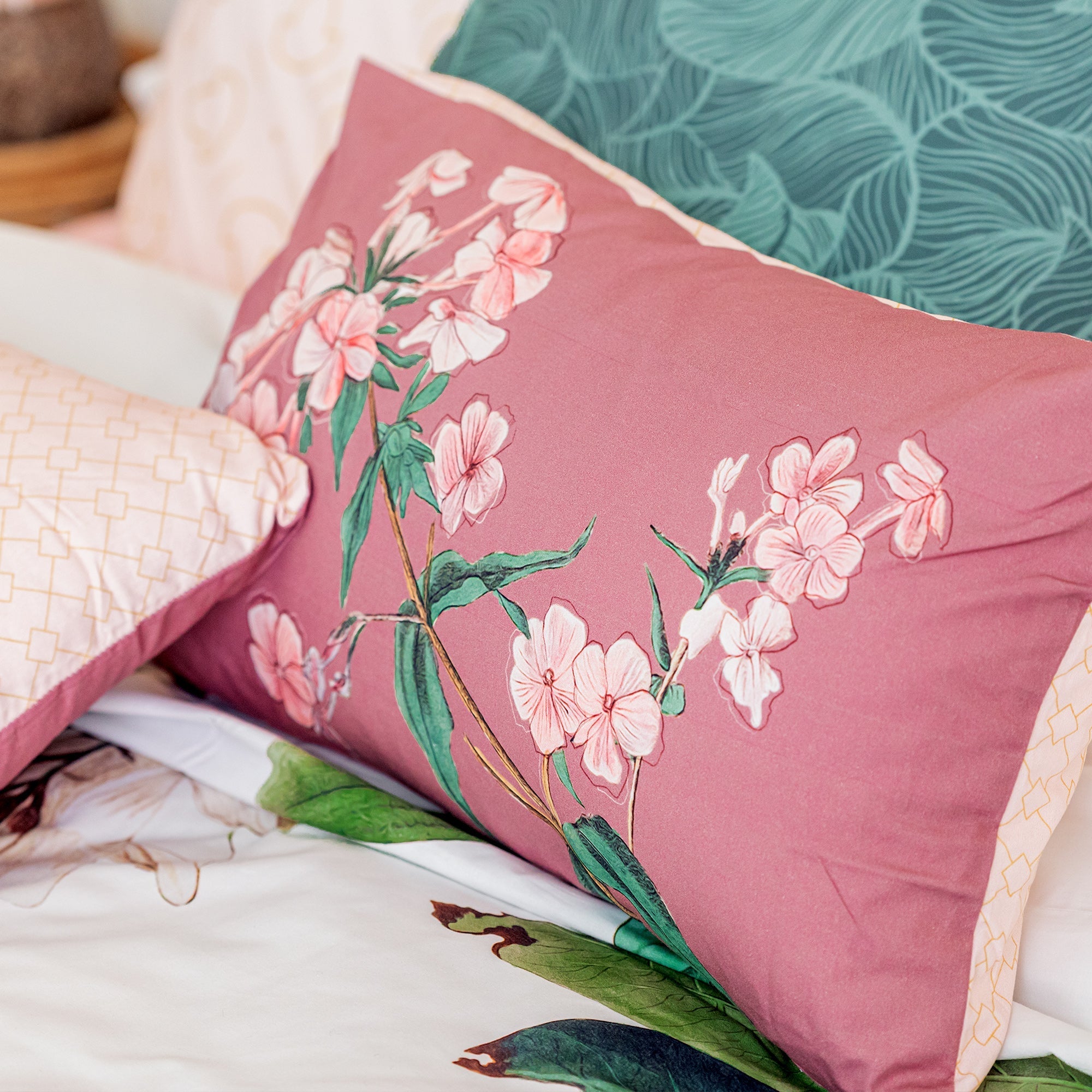 Housse De Coussin Blooming - Multicolore