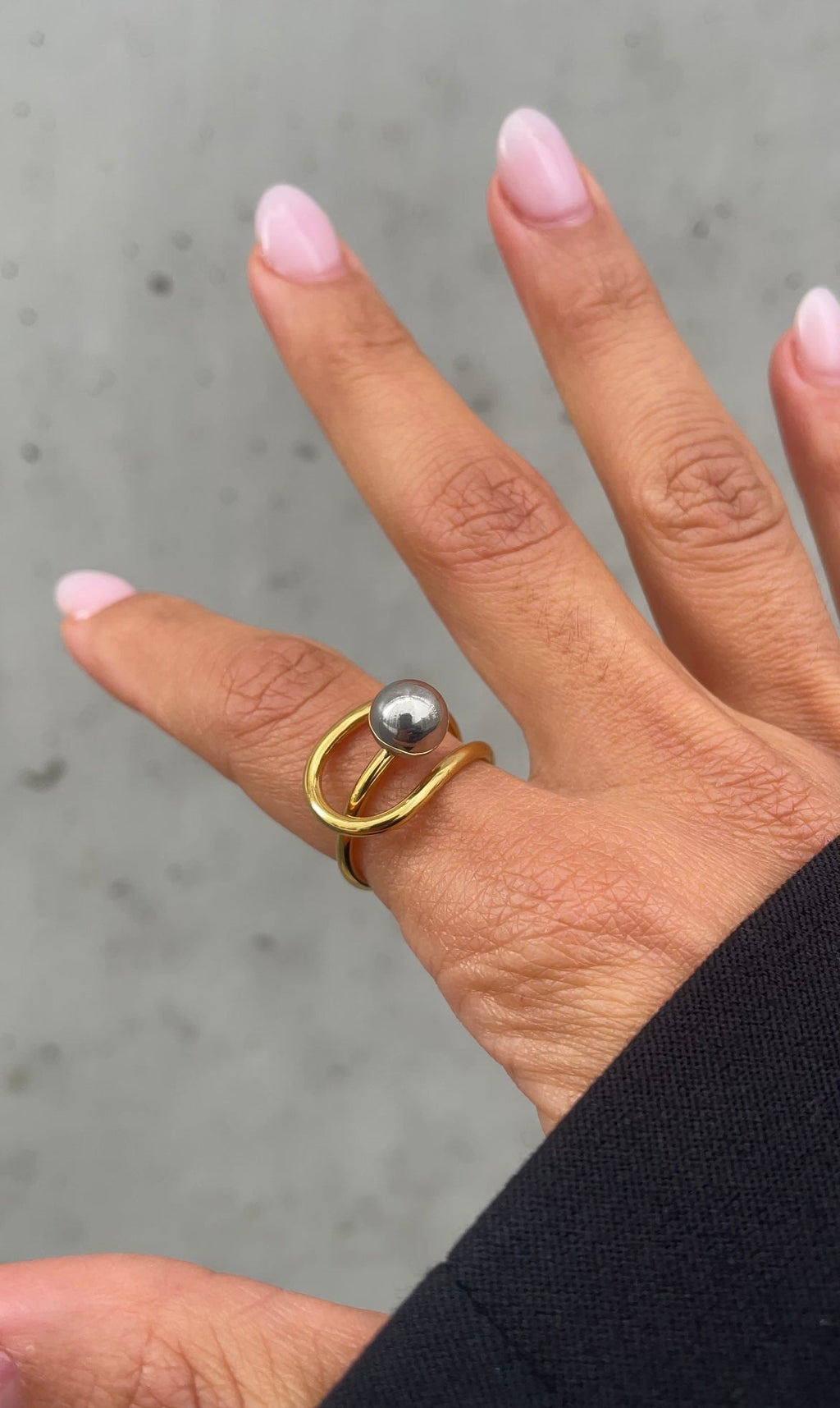 Bague Pearl Grunge