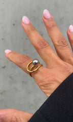 Bague Pearl Grunge