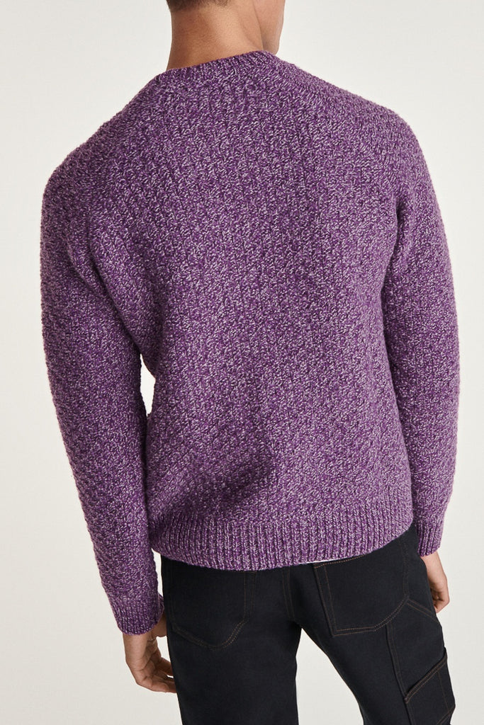 The Kooples - Pull En Laine Violet Chiné - Homme
