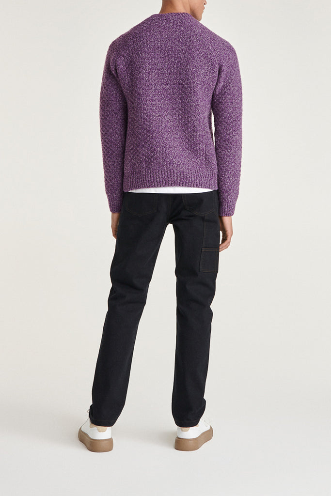 The Kooples - Pull En Laine Violet Chiné - Homme