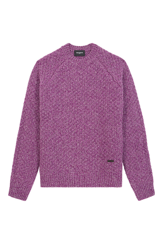 The Kooples - Pull En Laine Violet Chiné - Homme
