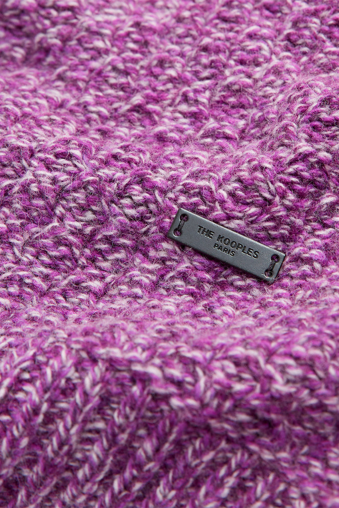 The Kooples - Pull En Laine Violet Chiné - Homme