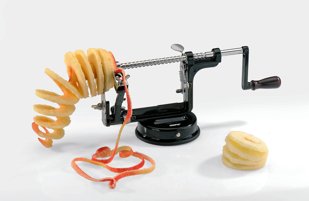 Delicio - Éplucheur De Pommes 3-En-1 - Aluminium Et Acier Inoxydable - Noir/Argent
