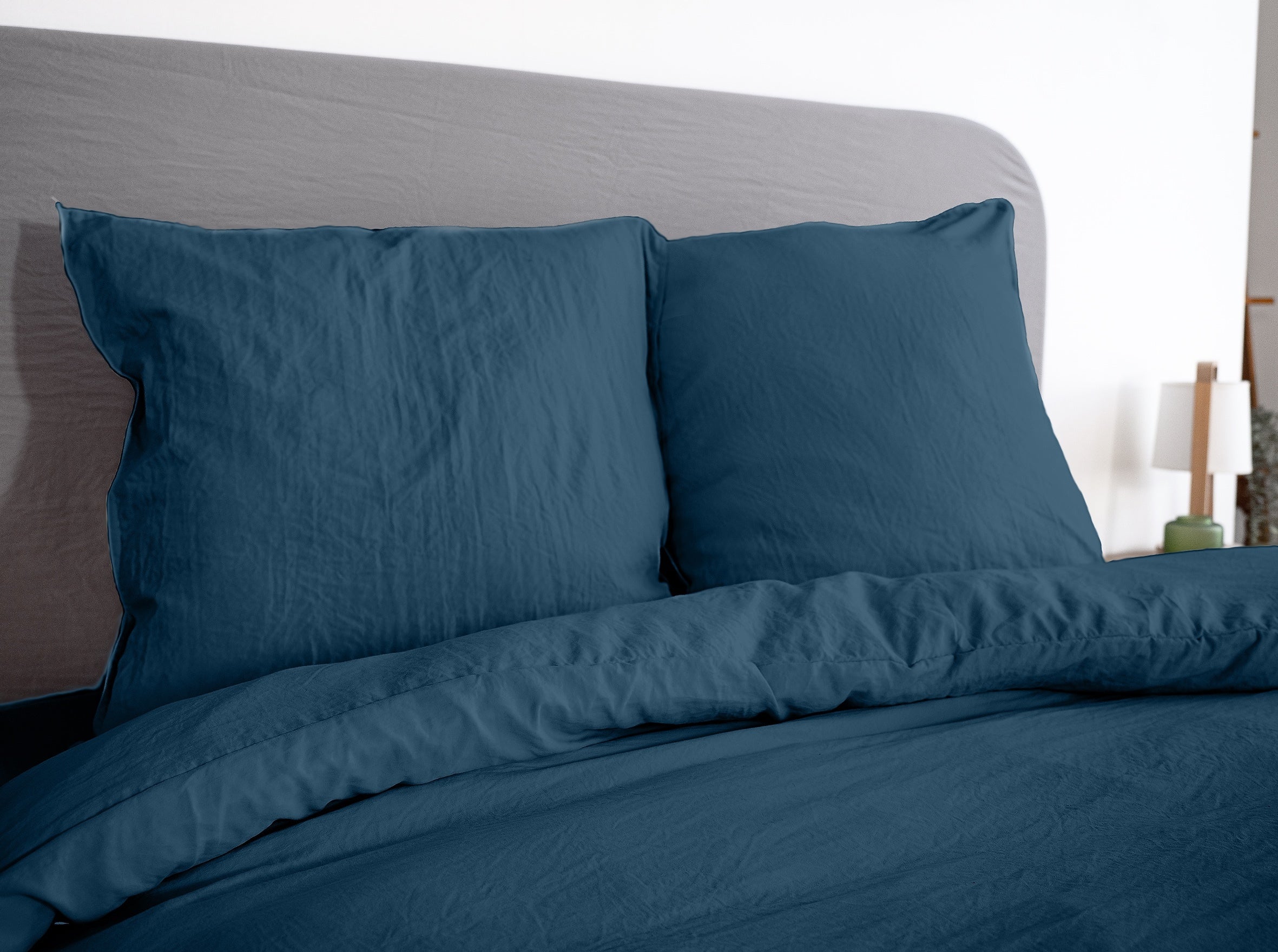 Parure Microfibre Lavee Bleu Nuit