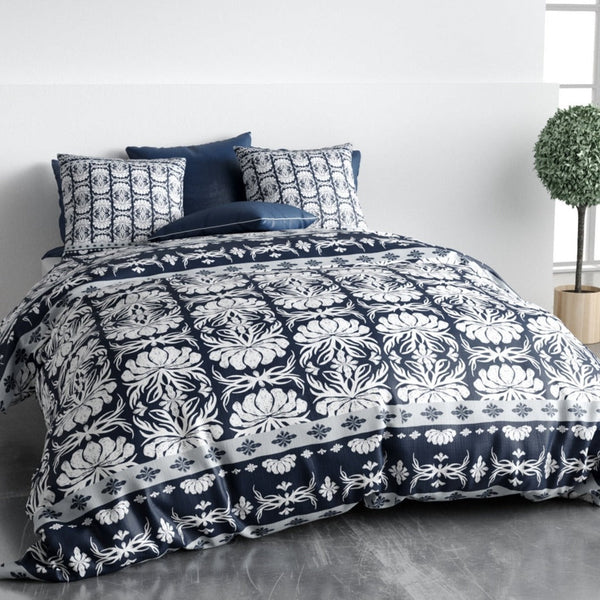 Parure De Couette 3Pcs 100% Coton 57 Fils/Cm2 - Folk