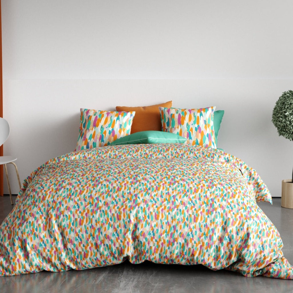 Parure De Couette 3Pcs 100% Coton 57 Fils/Cm2 - Poppy