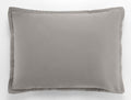 Taie D'Oreiller - 100% Satin De Coton Lavé 105 Fils - Gris Clair