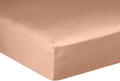 Drap Housse - 100% Satin De Coton Lavé 105 Fils - Nude