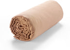 Drap Housse - 100% Satin De Coton Lavé 105 Fils - Nude