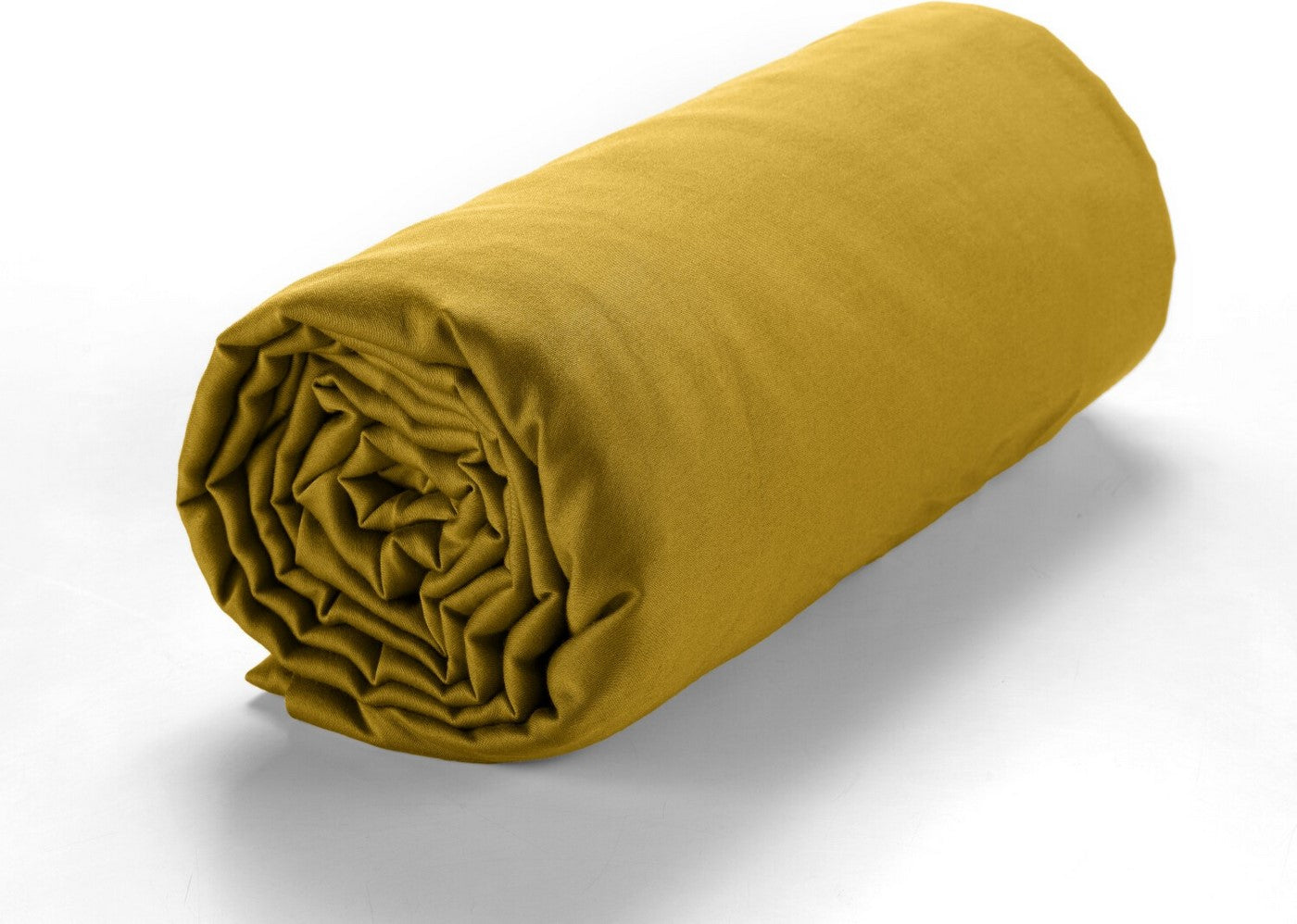 Drap Housse - 100% Satin De Coton Lavé 105 Fils - Marron