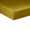 Drap Housse - 100% Satin De Coton Lavé 105 Fils - Marron