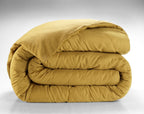 Housse De Couette - 100% Satin De Coton Lavé 105 Fils - Marron