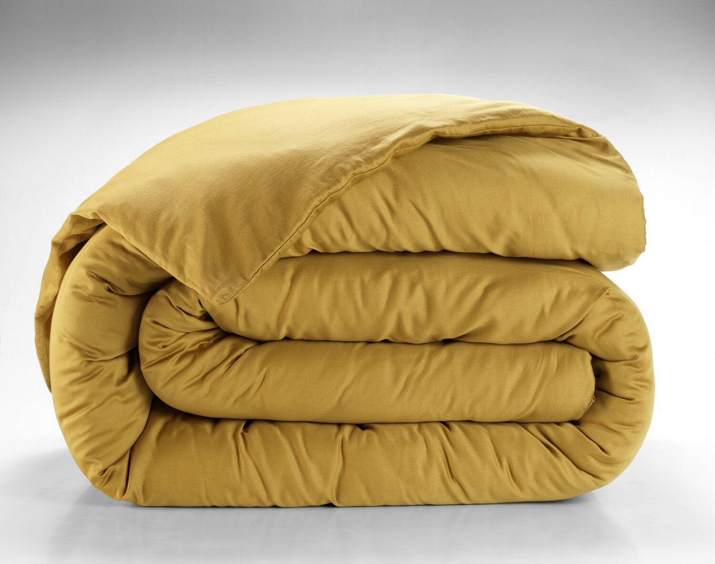 Housse De Couette - 100% Satin De Coton Lavé 105 Fils - Marron