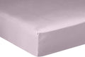 Drap Housse - 100% Satin De Coton Lavé 105 Fils - Violet