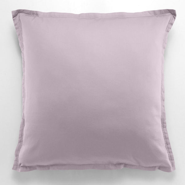 Taie D'Oreiller - 100% Satin De Coton Lavé 105 Fils - Violet
