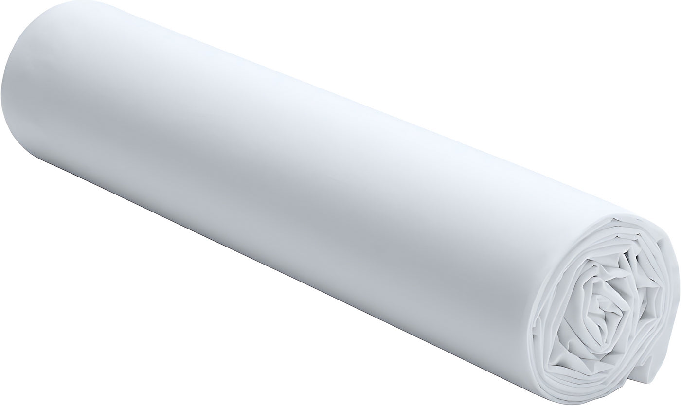 Drap Housse - 100% Percale De Coton Lavé 80 Fils - Blanc Nuage
