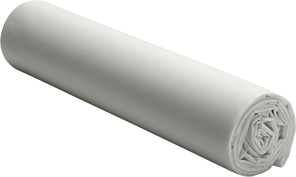 Drap Housse - 100% Percale De Coton Lavé 80 Fils - Gris Perle