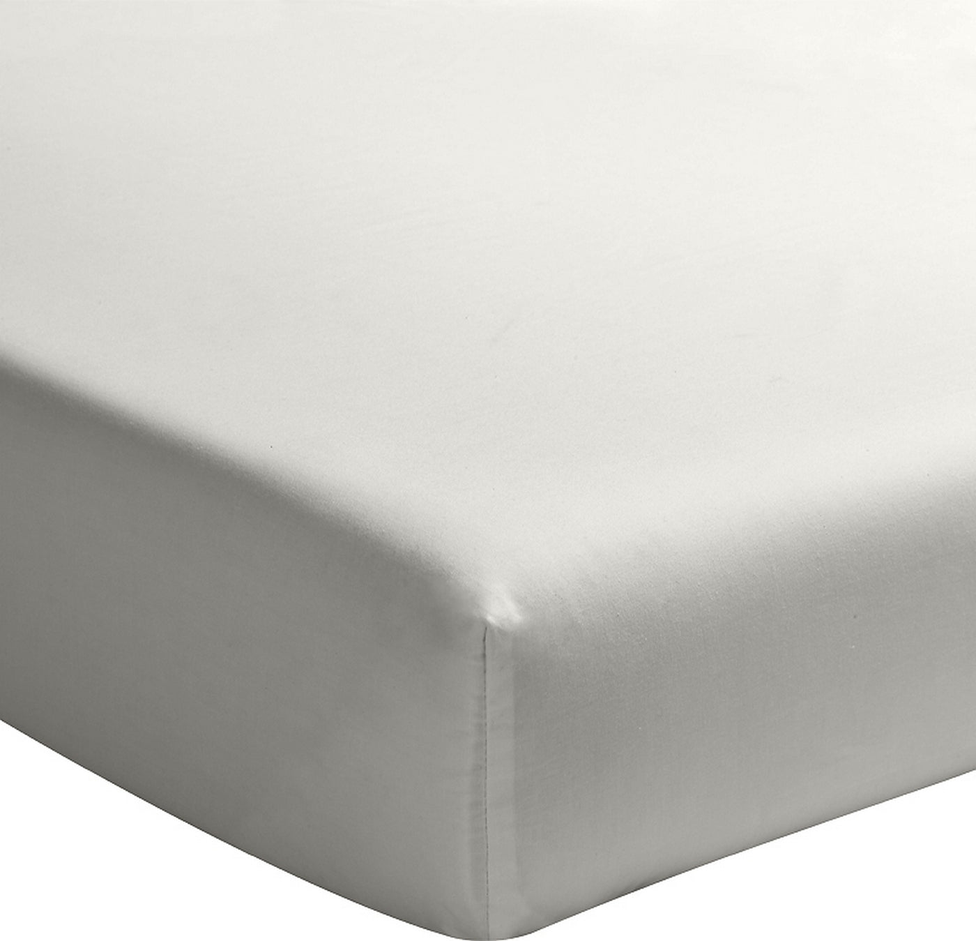 Drap Housse - 100% Percale De Coton Lavé 80 Fils - Gris Perle