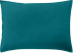 Taie D'Oreiller - 100% Percale De Coton Lavé 80 Fils - Bleu Canard